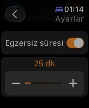 Egzersiz süresi